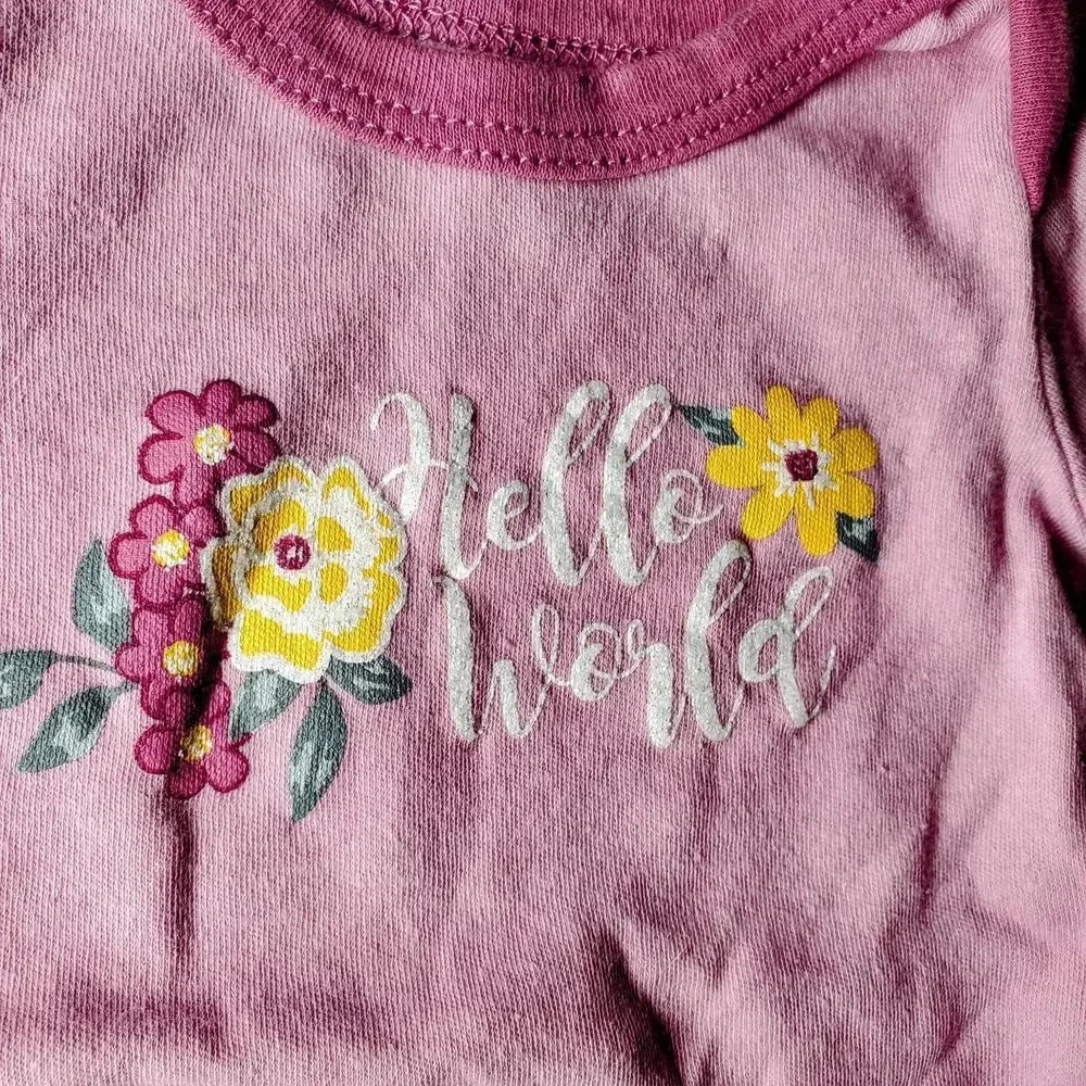 Duck.Duck Goose Floral Baby Bodysuits Size 0-3M